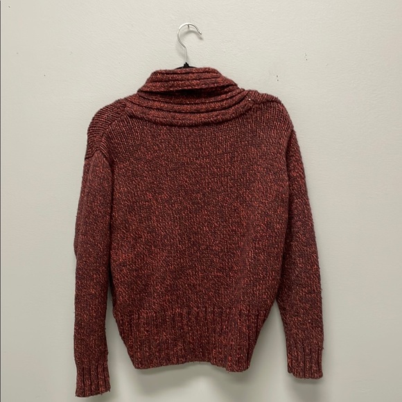 EUC Bench Red Deep Cardigan Sweater with Shawl Collar. Size Large. - Picture 7 of 7